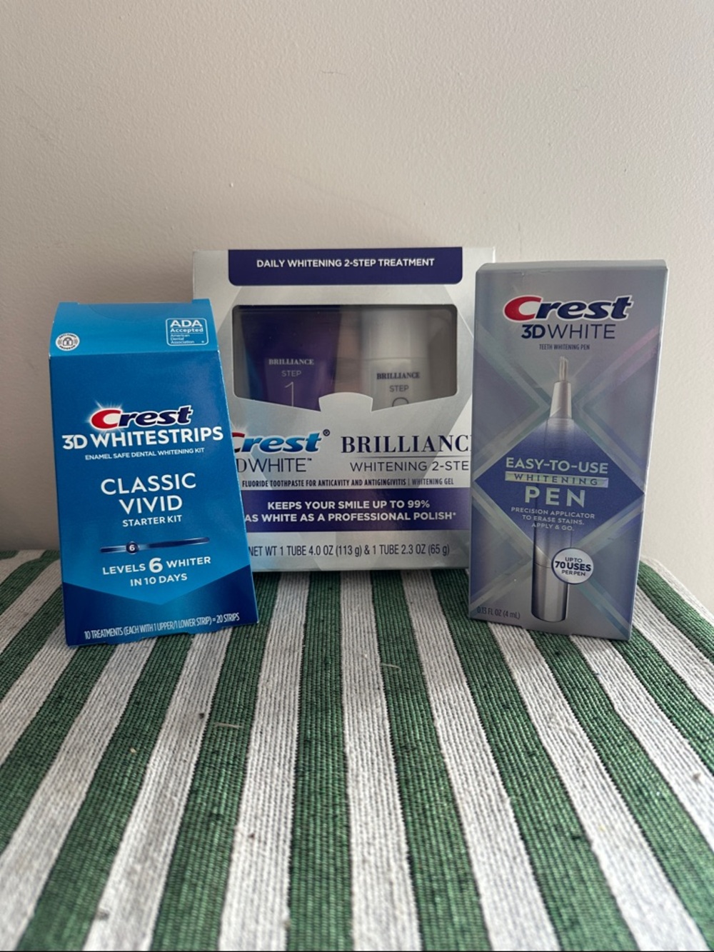 Crest 3D White Whitening Set - Strips Whitening Pen & whitening treatment